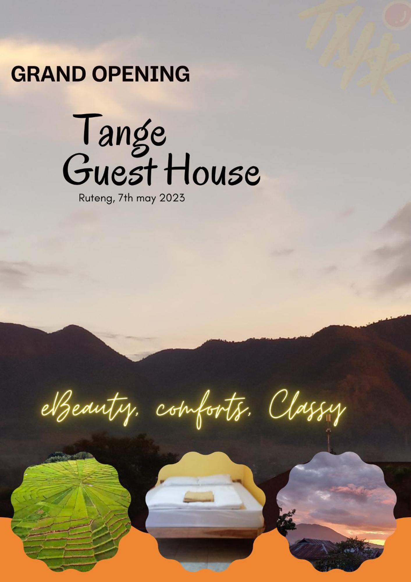 Tange Guest House Ruteng Kültér fotó